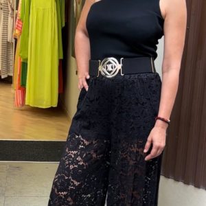 Pantalón encaje lazo