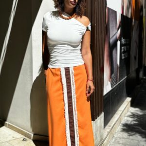Falda naranja - Dto 40%