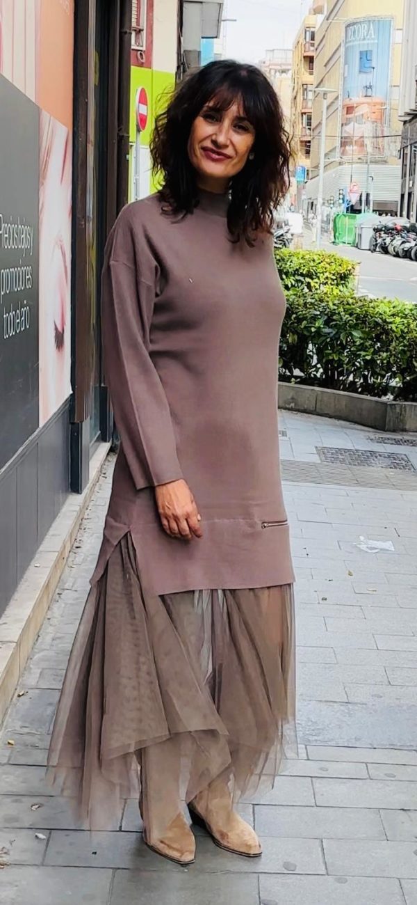 Vestido punto cremallera - Imagen 2
