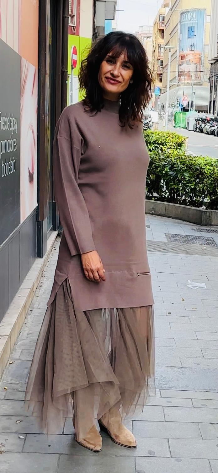 Vestido punto cremallera - Imagen 2