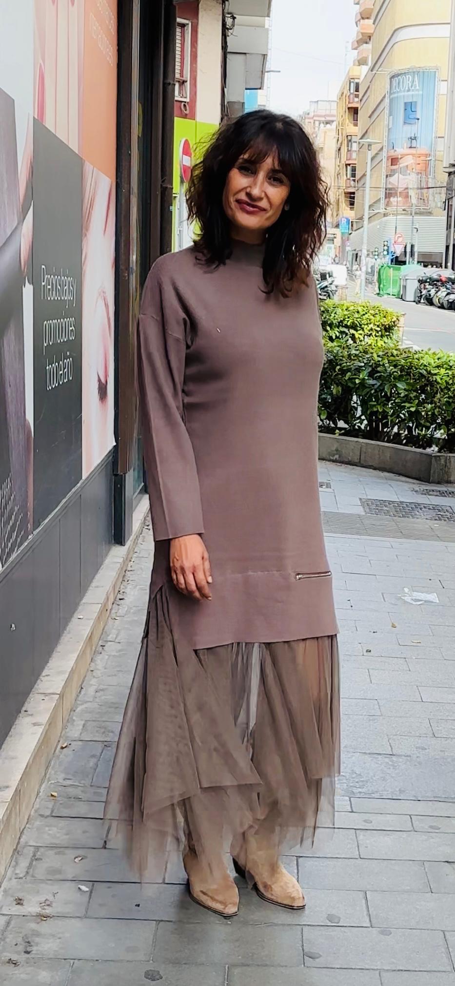 Vestido punto cremallera - Imagen 3