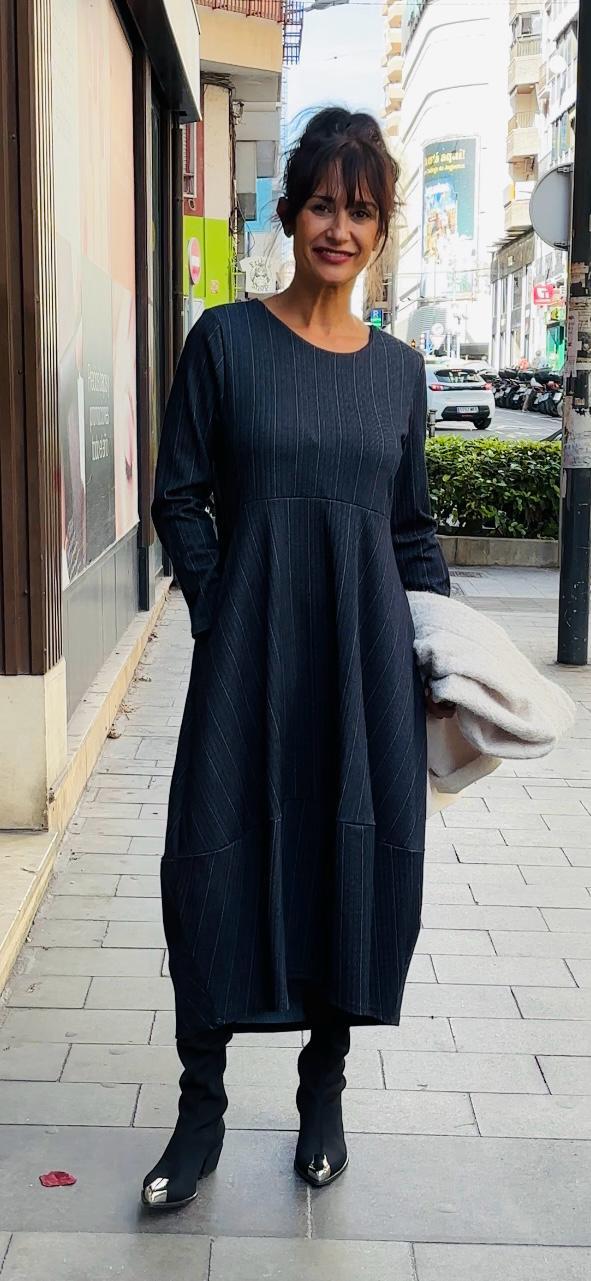 Vestido punto vaquero - Imagen 3