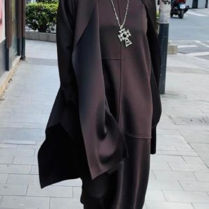 Chaqueta largo punto