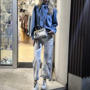 Pantalón punto cruz