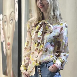 Camisa estampada algodón