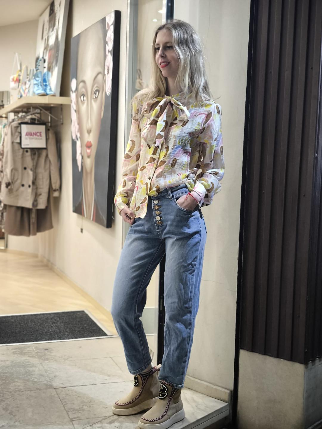 Camisa estampada algodón - Imagen 4