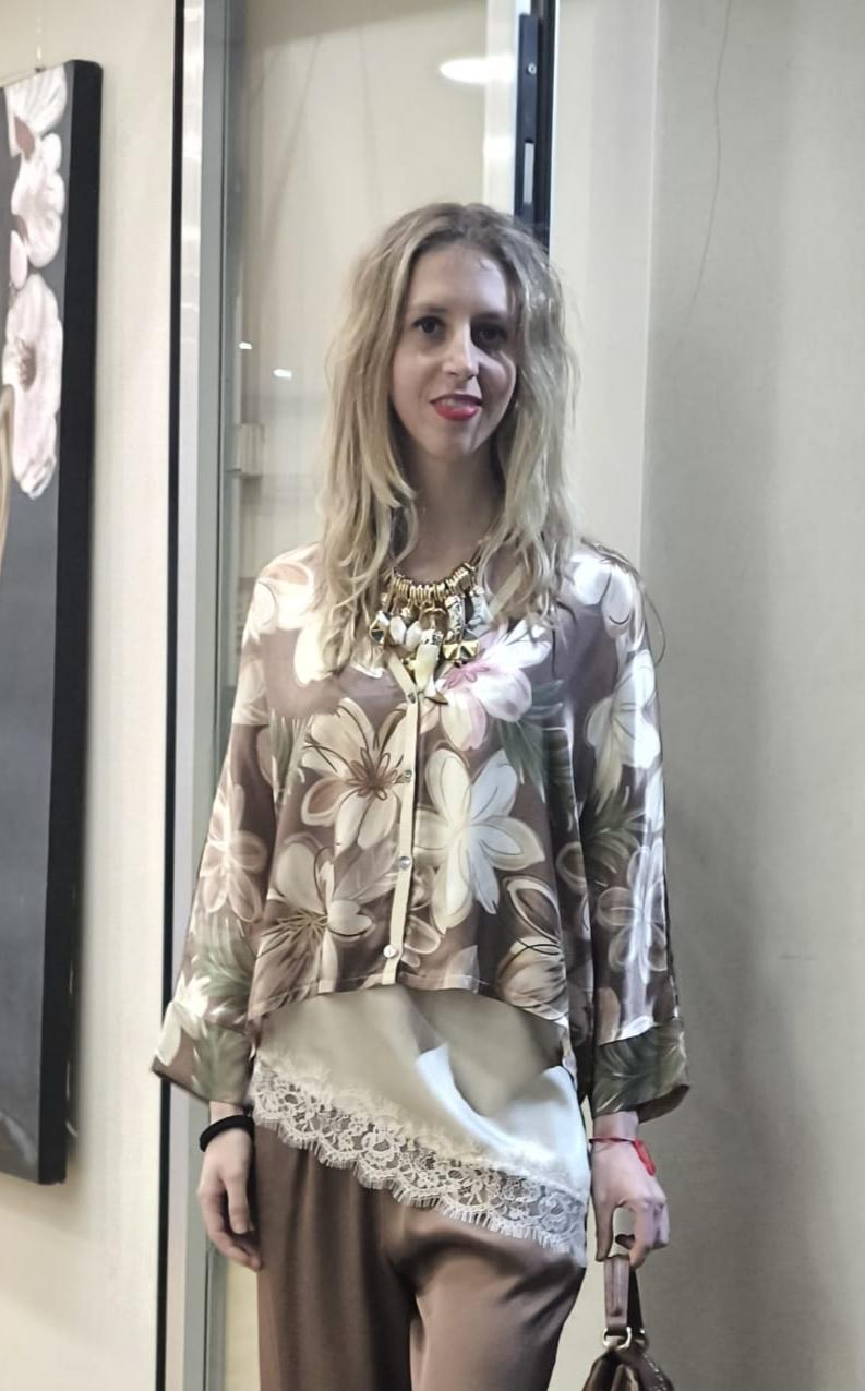 Chaqueta estampada vis